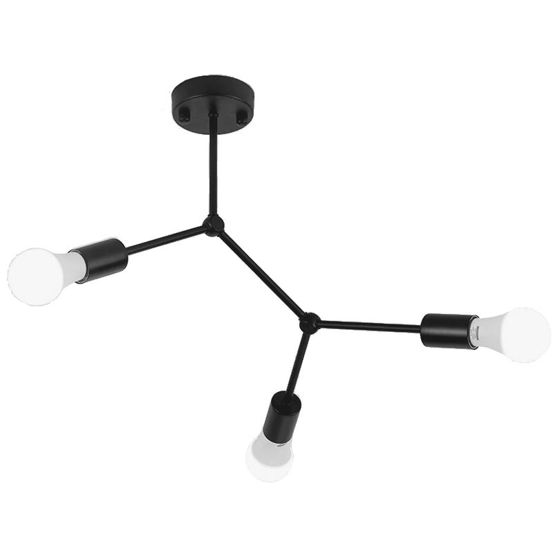TOOLIGHT loftlampe APP736-3C Sort 40x40x45cm