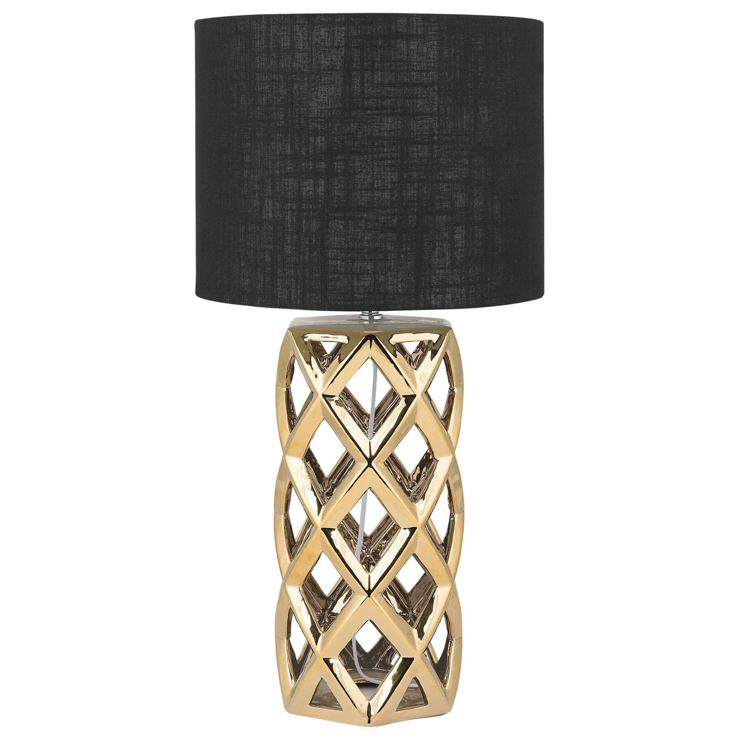Bordlampe SELJA Keramik Guld