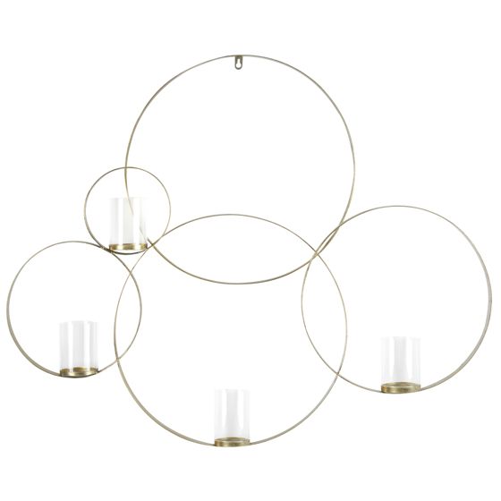 Væglysestage BURU 80 cm Metal Guld