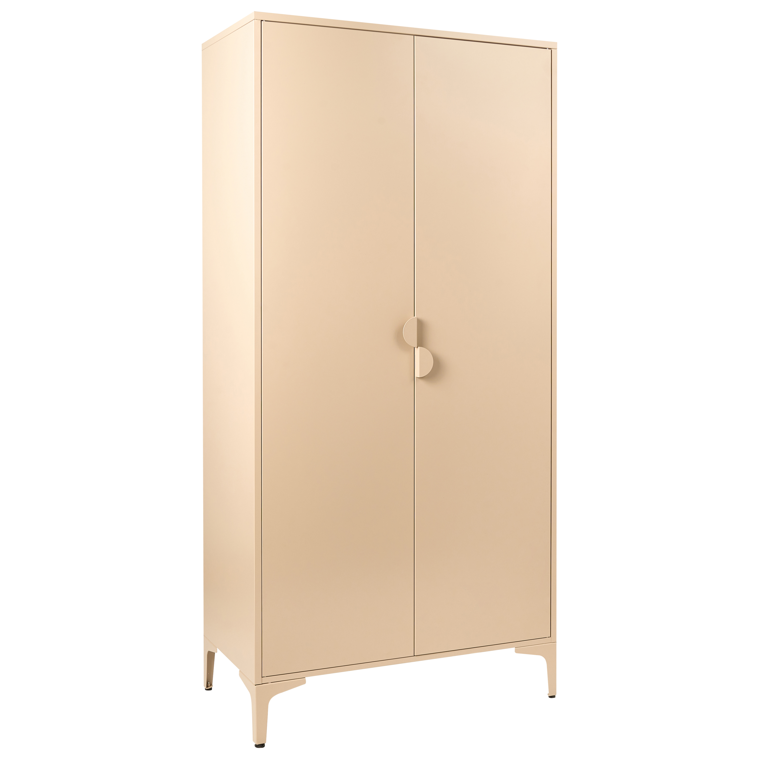 Garderobeskab ARDURA Beige Metal