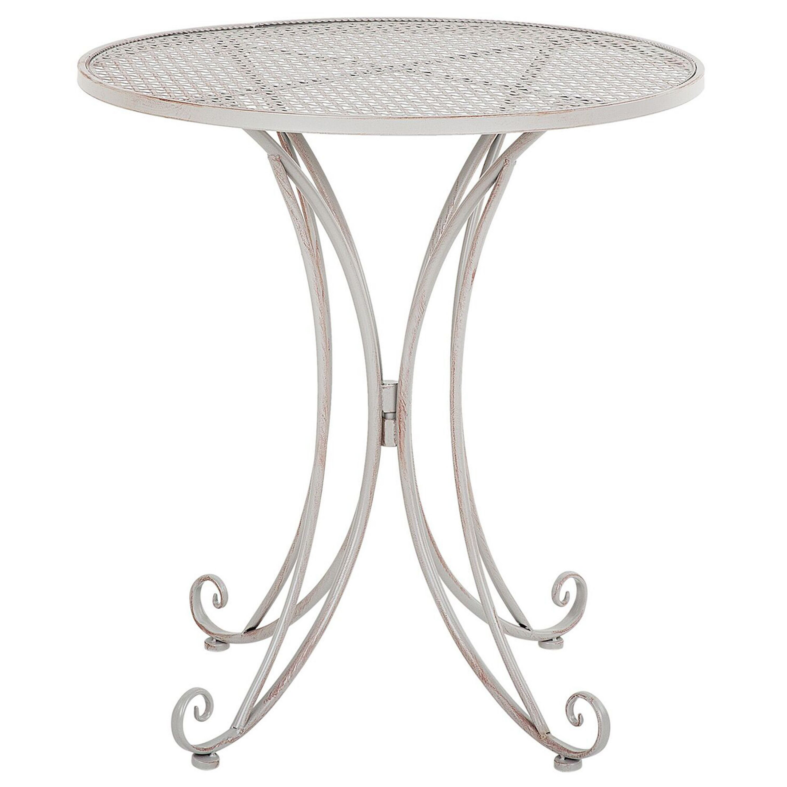 Bistro bord CILENTO 71 cm 71 cm Metal Grå