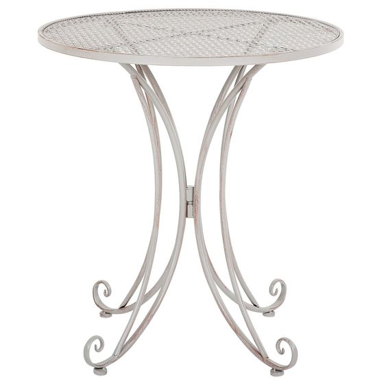 Bistro bord CILENTO 71 cm 71 cm Metal Grå