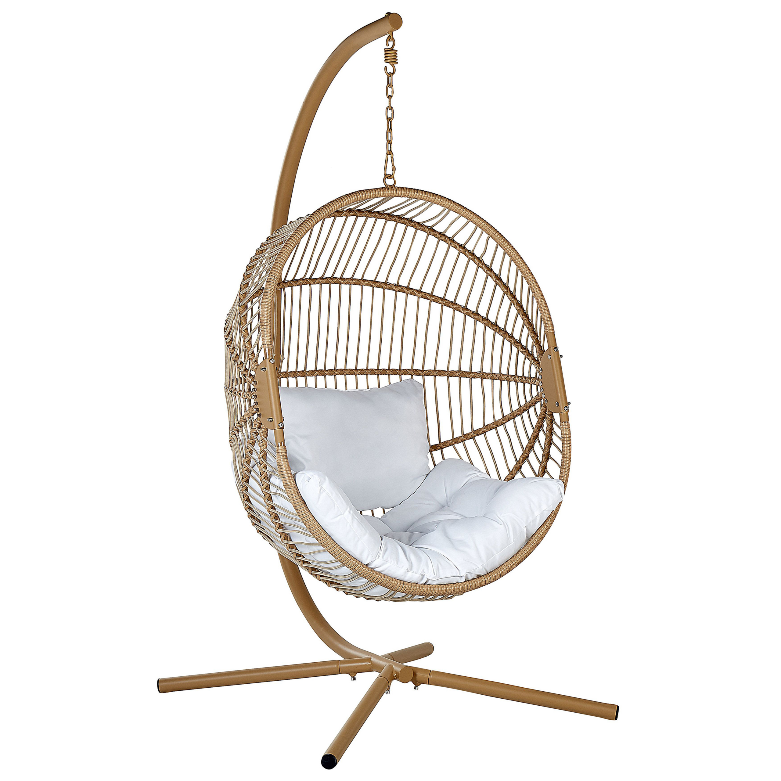 Hængestol med stativ ACRI PE-rattan Beige