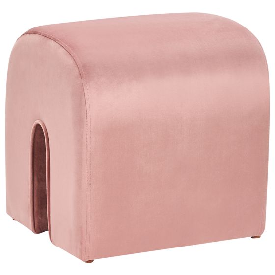 Puf MODOC Velour Lyserød