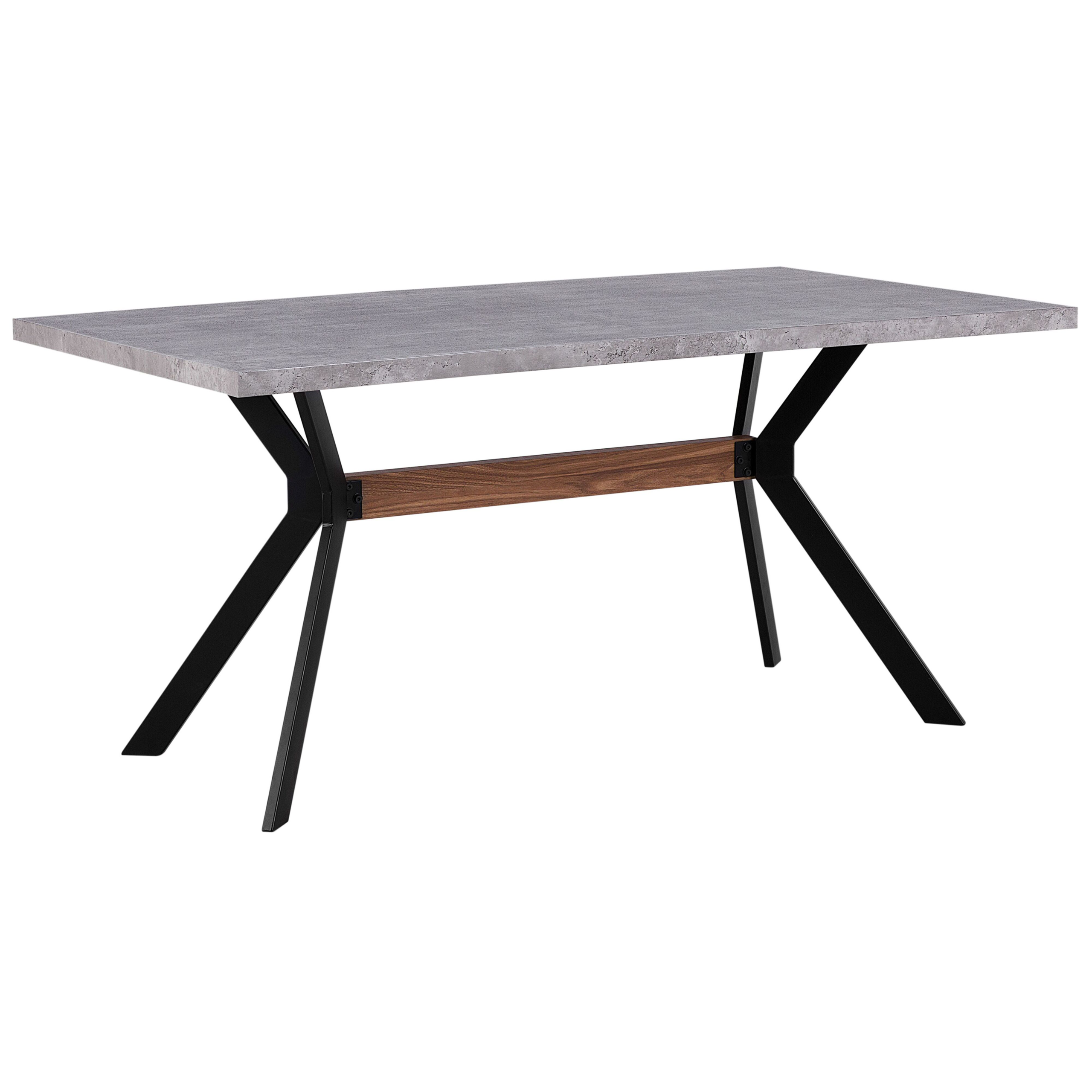 Spisebord BENSON Grå betoneffekt 160 cm 90 cm