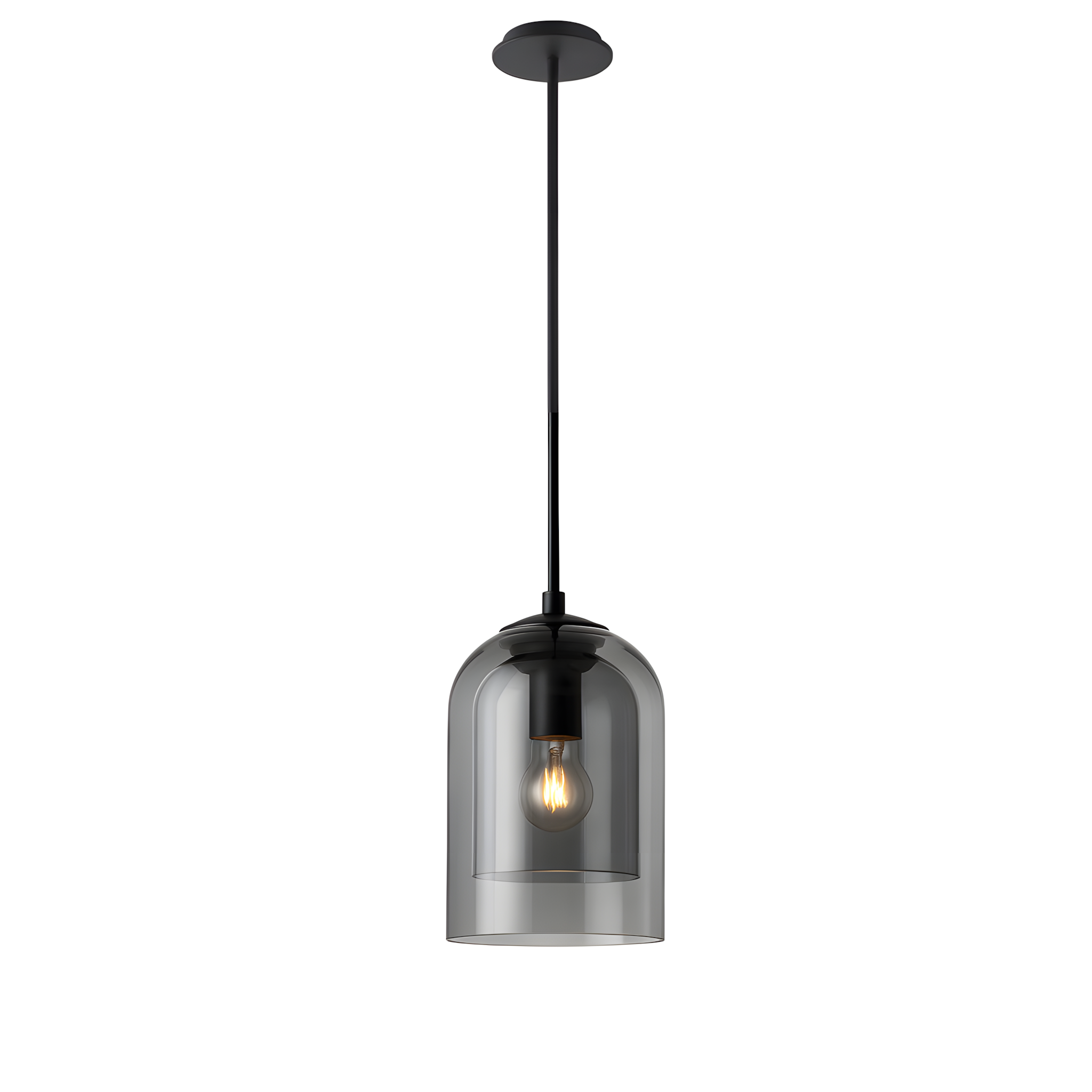 TOOLIGHT hængende loftlampe APP1705-1CP Grå 15x15x22cm