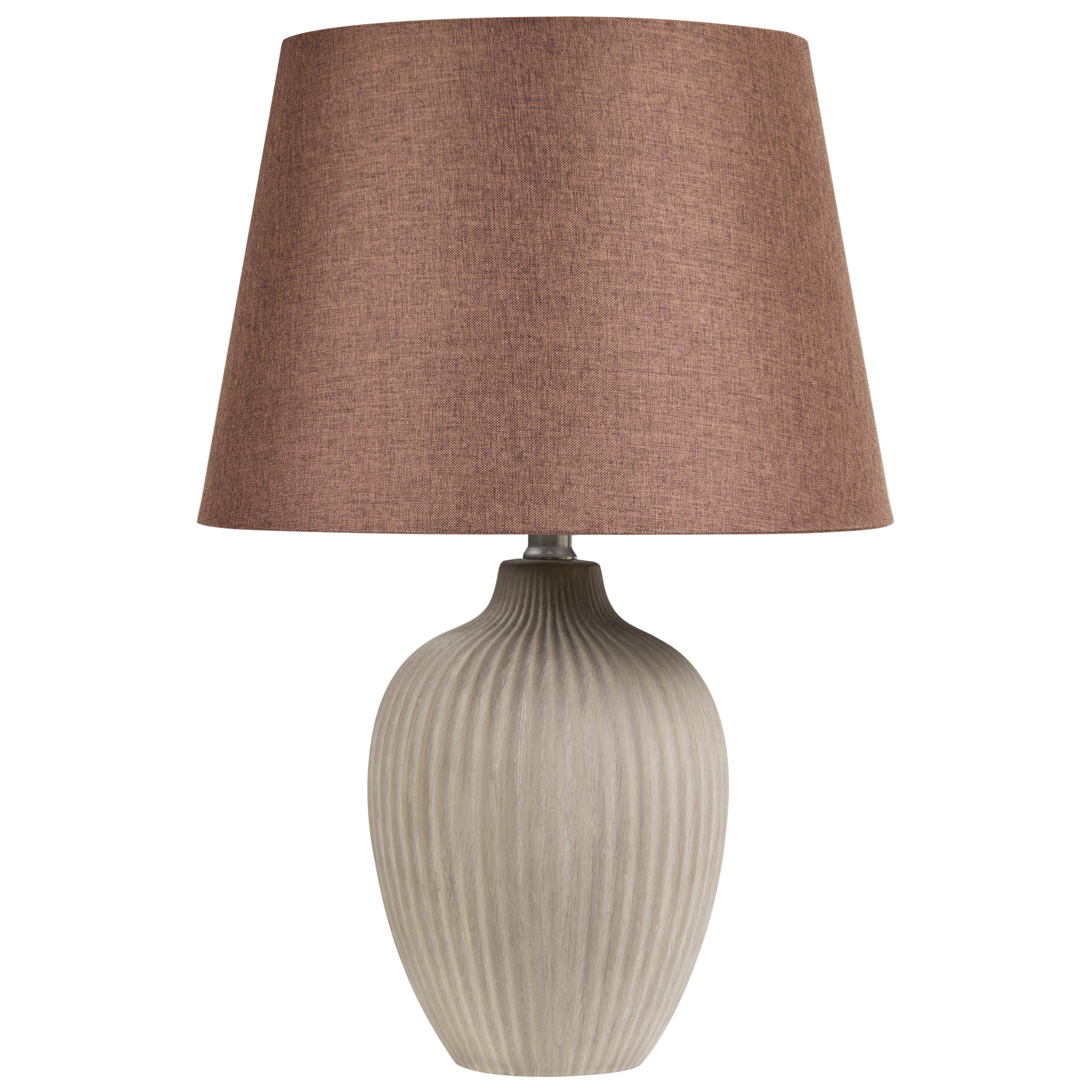 Bordlampe FERGUS Keramik Brun