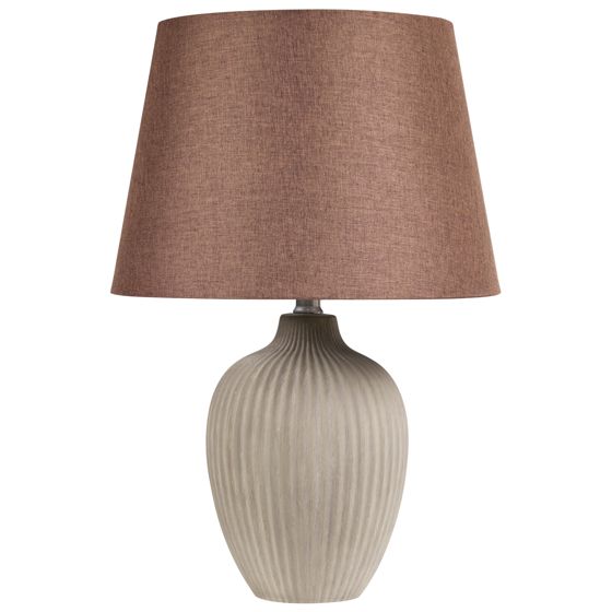 Bordlampe FERGUS Keramik Brun