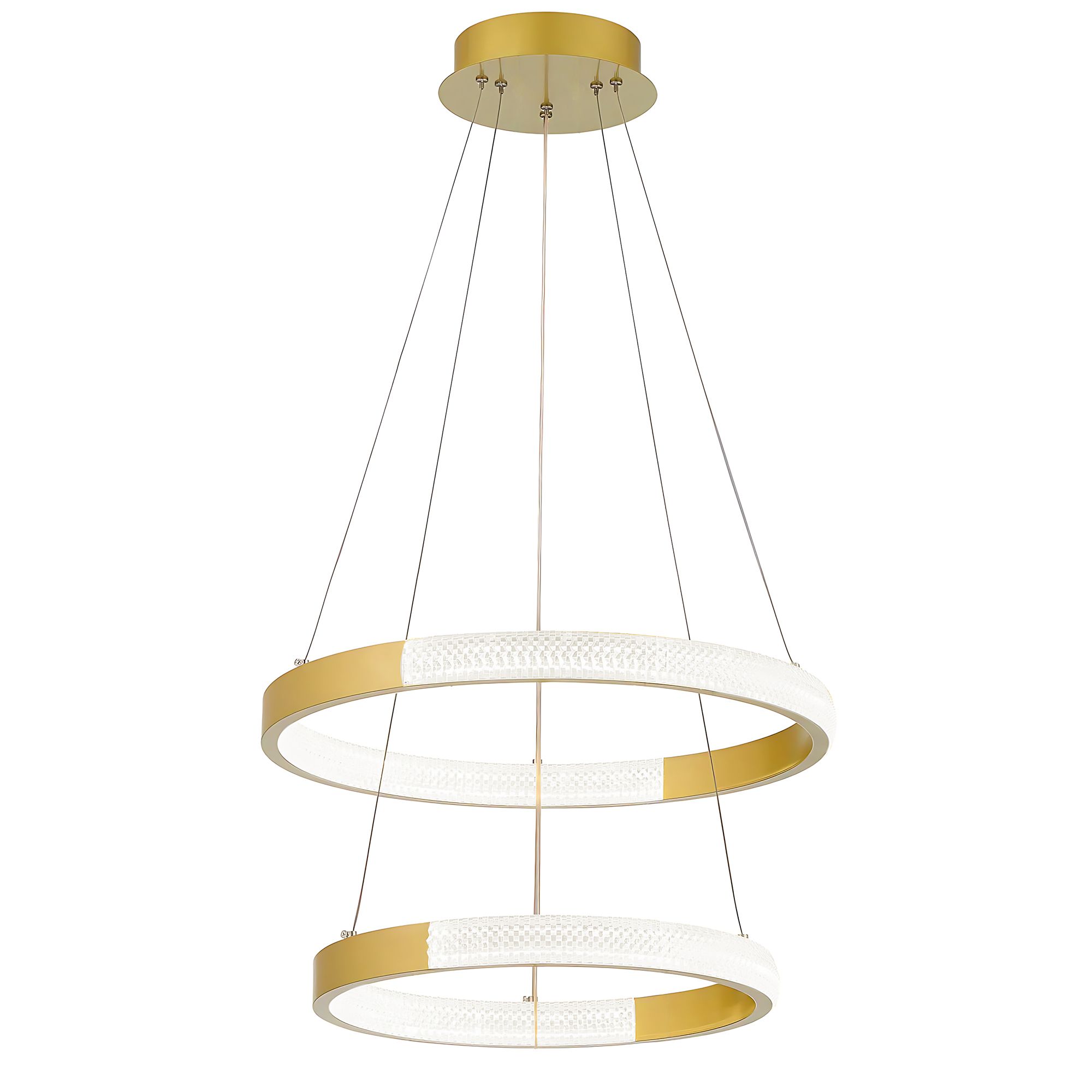TOOLIGHT hængende loftlampe LHJ044-CP2 LED Guld 60x60x120cm