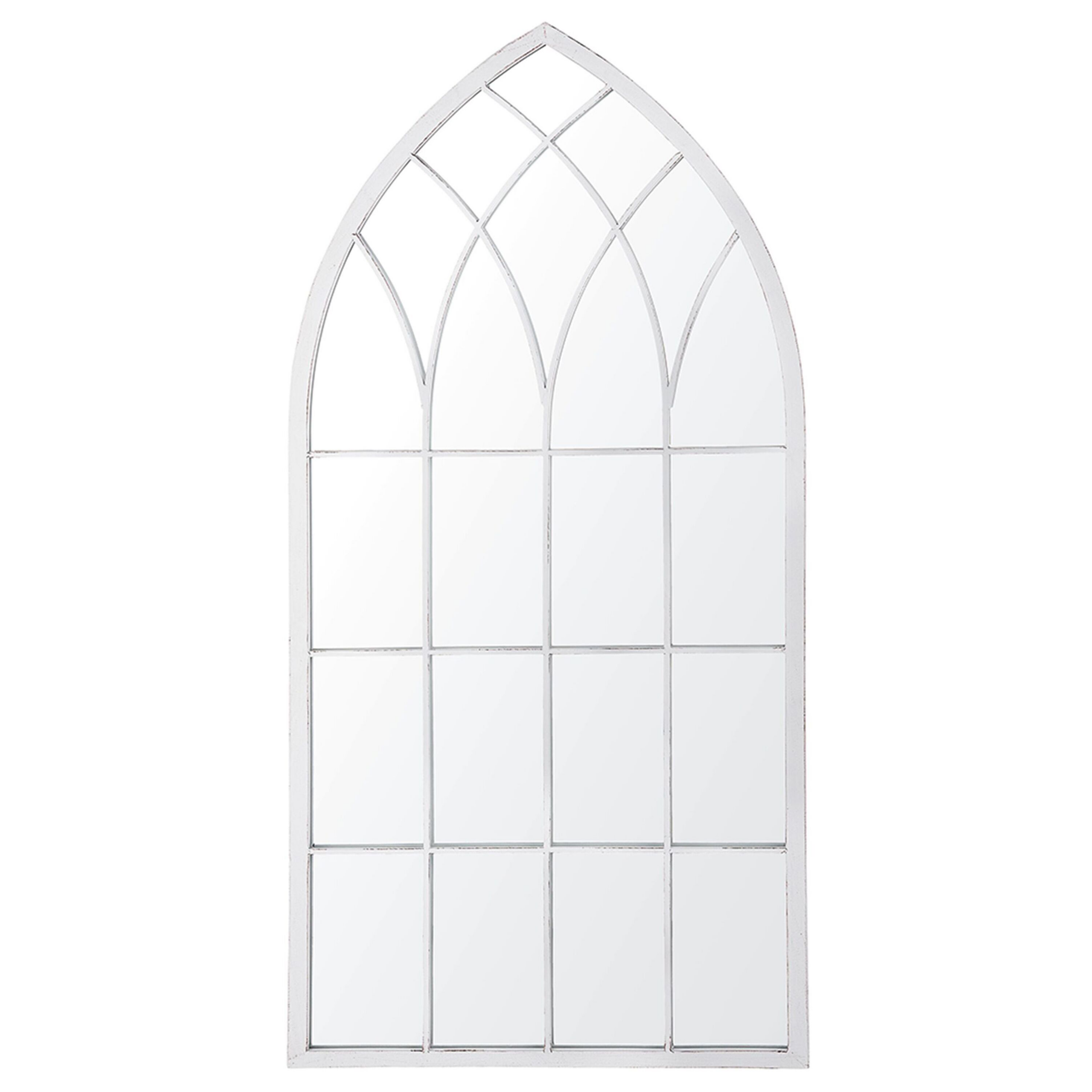 Vægspejl CASSEL 50 cm 115 cm Metal Lysegrå