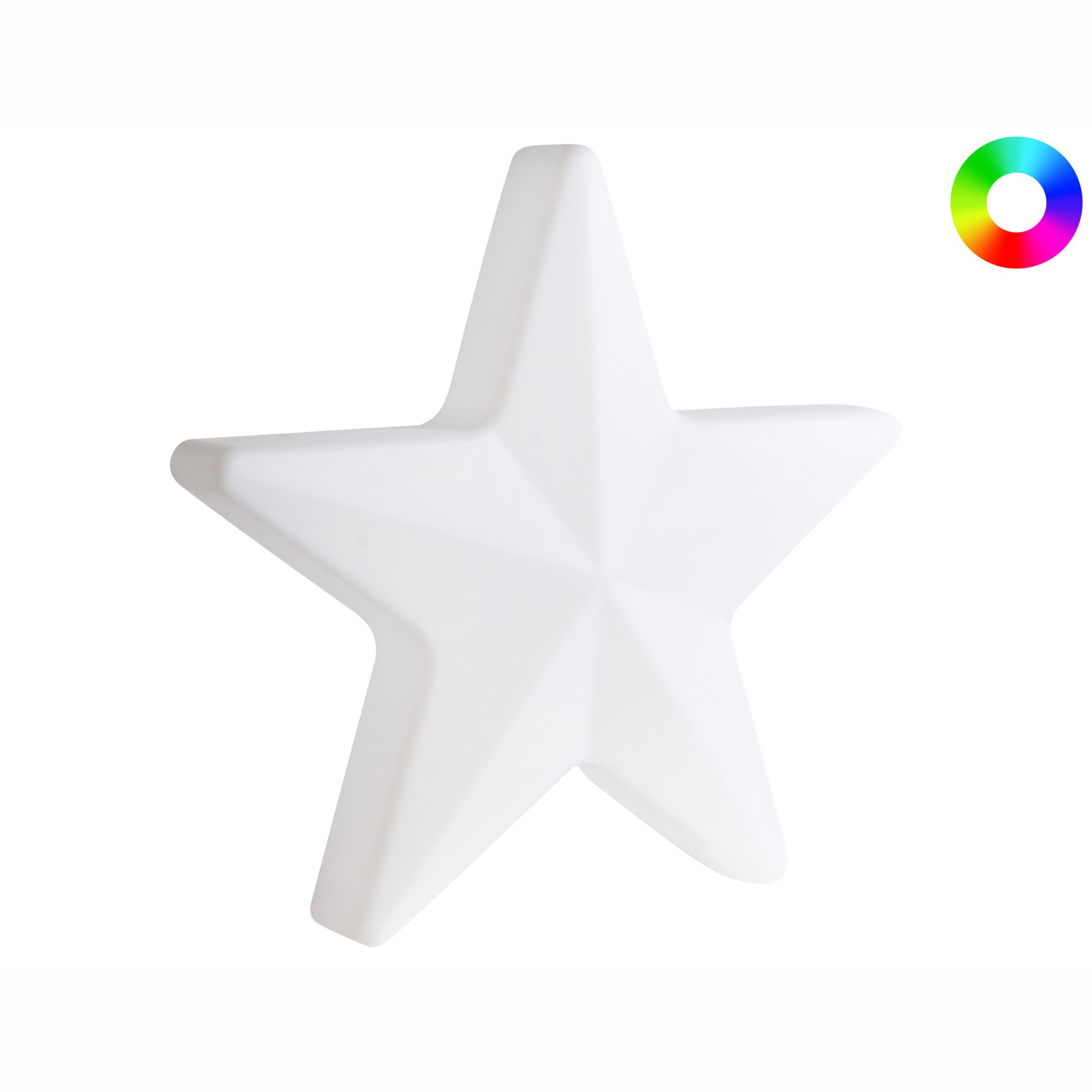 Udendørs LED-gulvlampe OLSAN 76 cm Stjerne Hvid