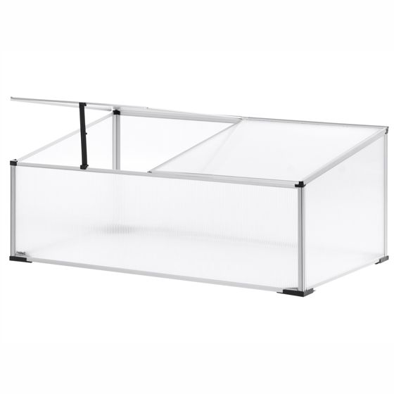 Drivhus SERIFOS 100 cm 60 cm Sølv