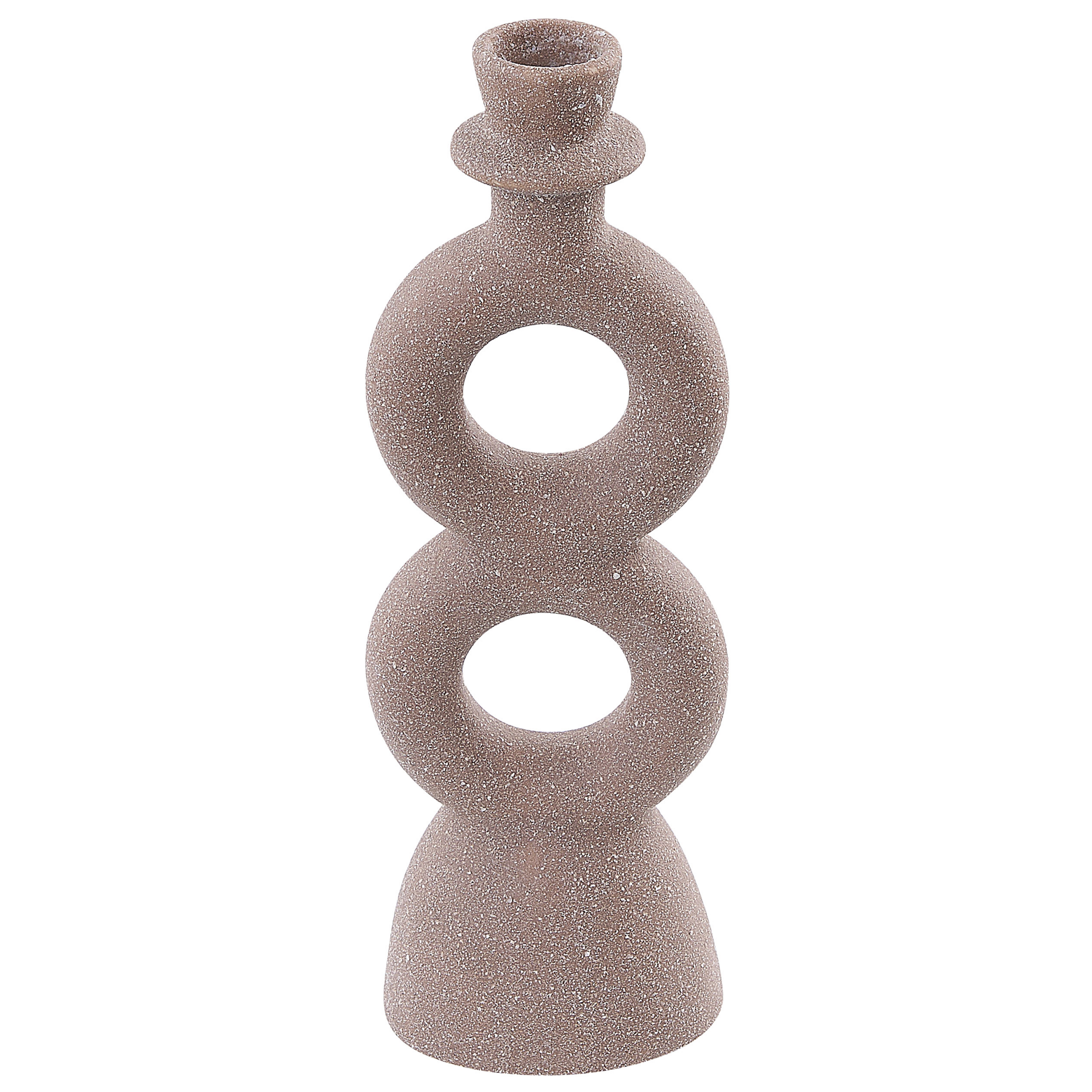 Lysestage NAOUSA 23 cm Keramik Beige