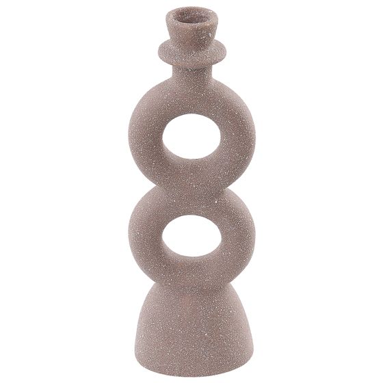 Lysestage NAOUSA 23 cm Keramik Beige