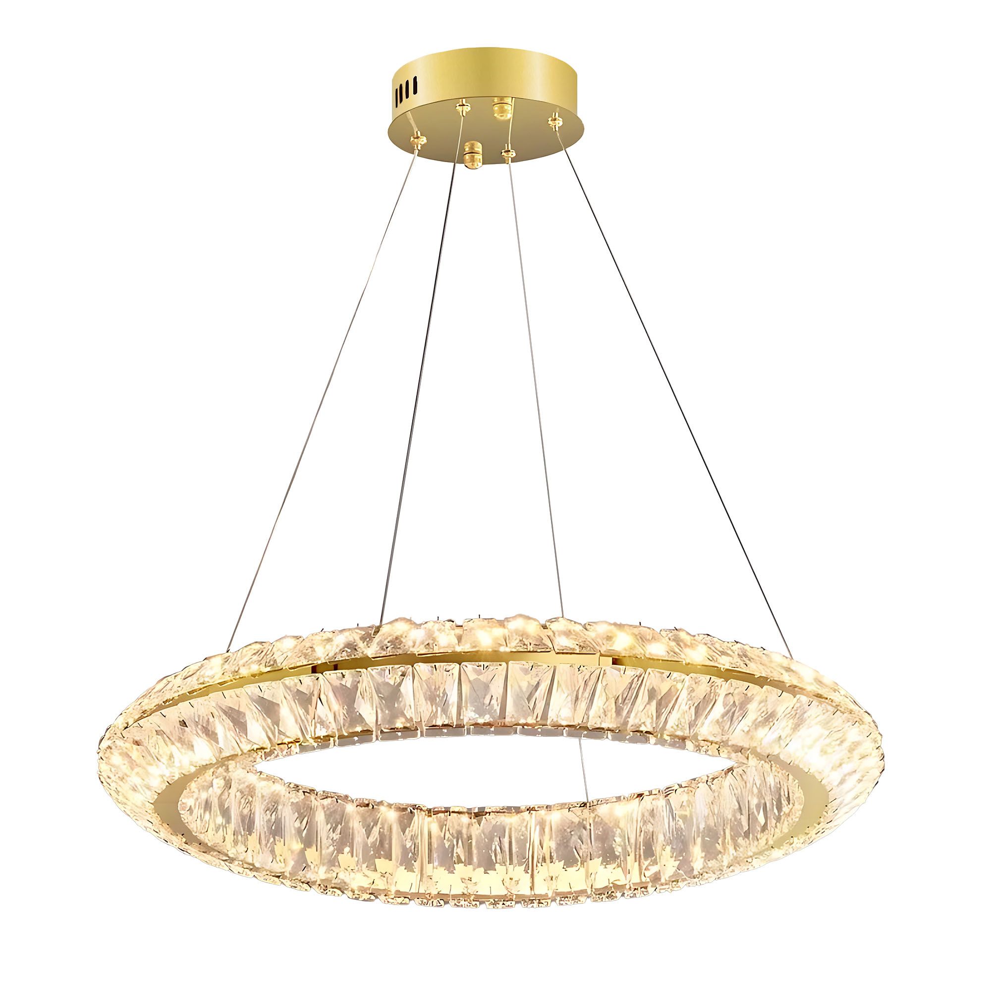 TOOLIGHT hængende loftlampe APP1768-CP 60cm LED Guld 60x60x95cm