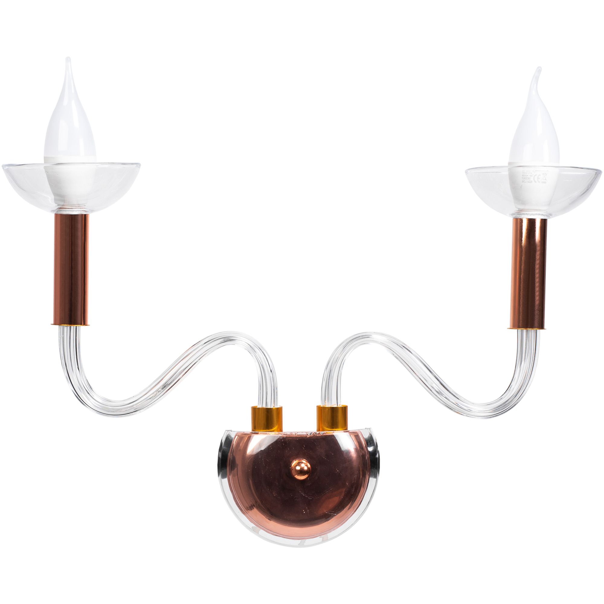 TOOLIGHT væglampe APP1082-2W Gennemsigtig 4x45x24cm