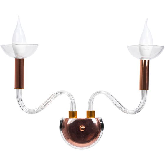TOOLIGHT væglampe APP1082-2W Gennemsigtig 4x45x24cm