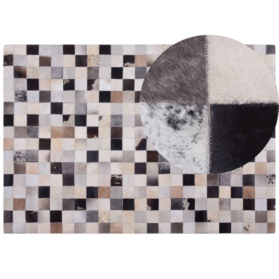 Gulvtæppe RIZE Multifarvet 160 x 230 cm Ægte læder