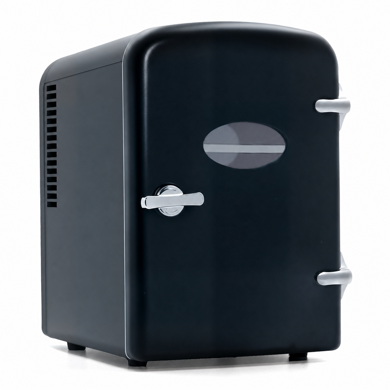 NETTLIFE Minikøleskab 4L Lille Køleskab 12V 230V Ideel til Bil, Soveværelse, Camping, Kontor og Rejser (Sort)