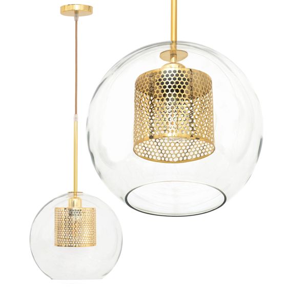 TOOLIGHT hængende loftlampe APP554-1CP 20CM Guld 60x20x60cm