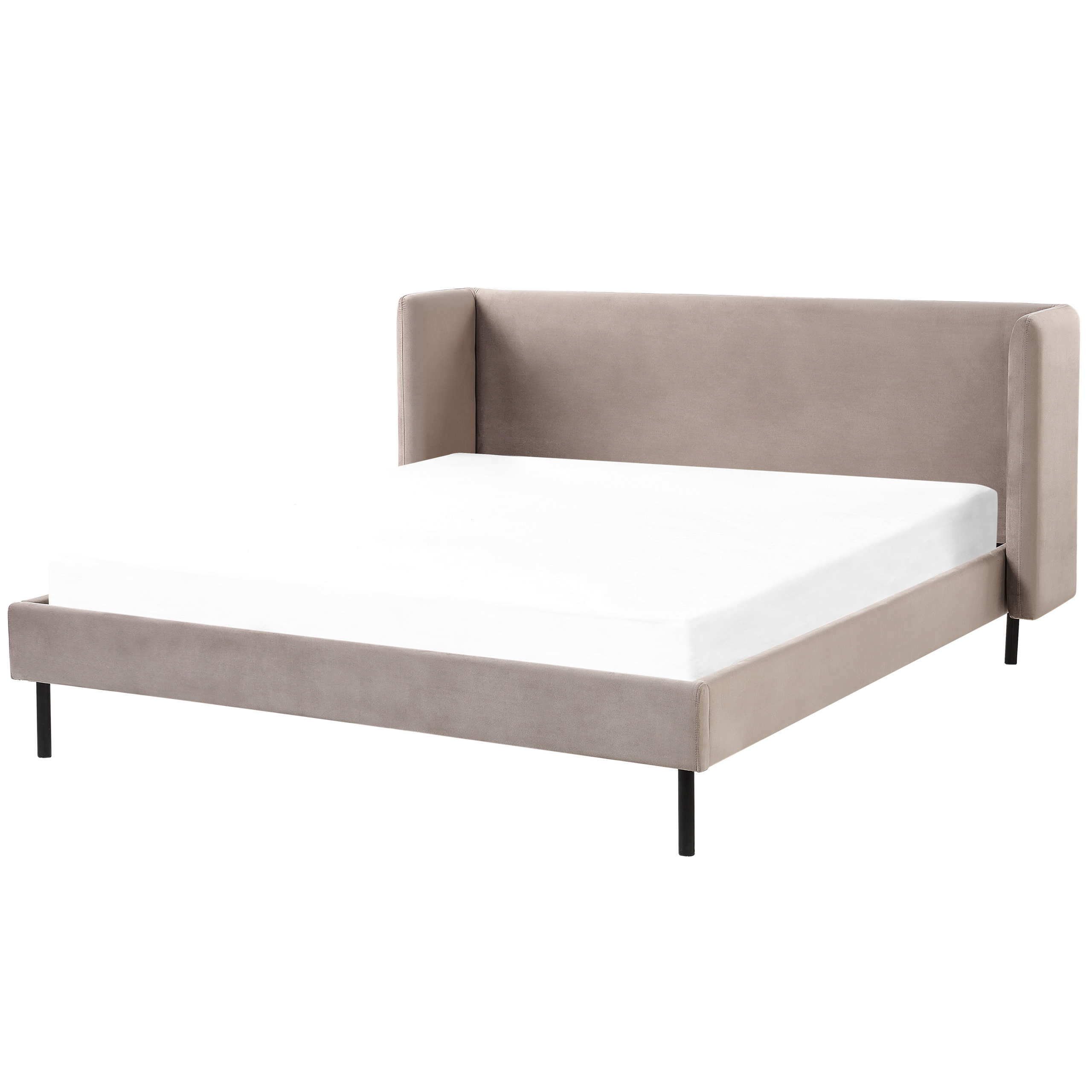 Seng Velour ARETTE 160 x 200 cm Brungrå