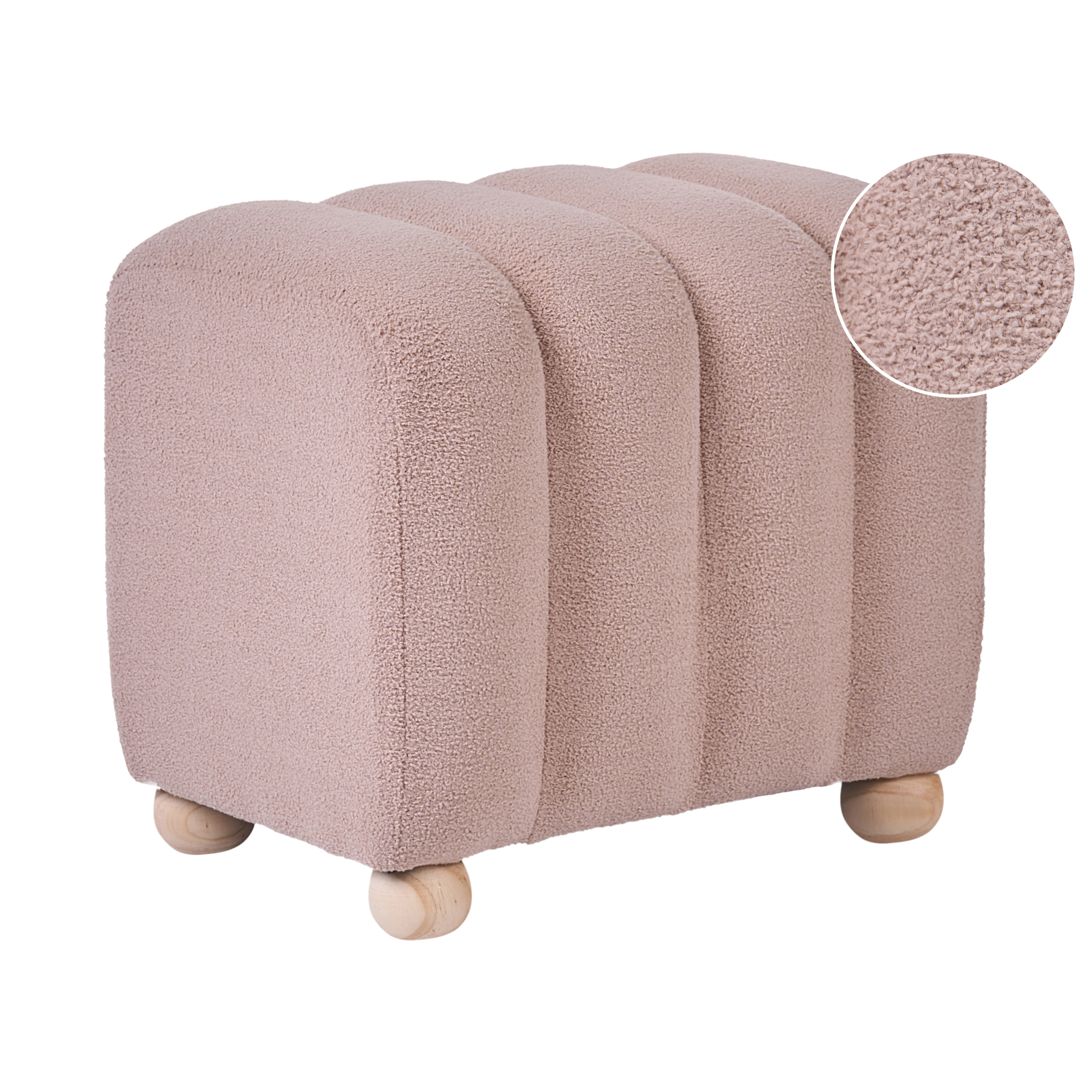Puf IDYLLWILD Boucle Beige
