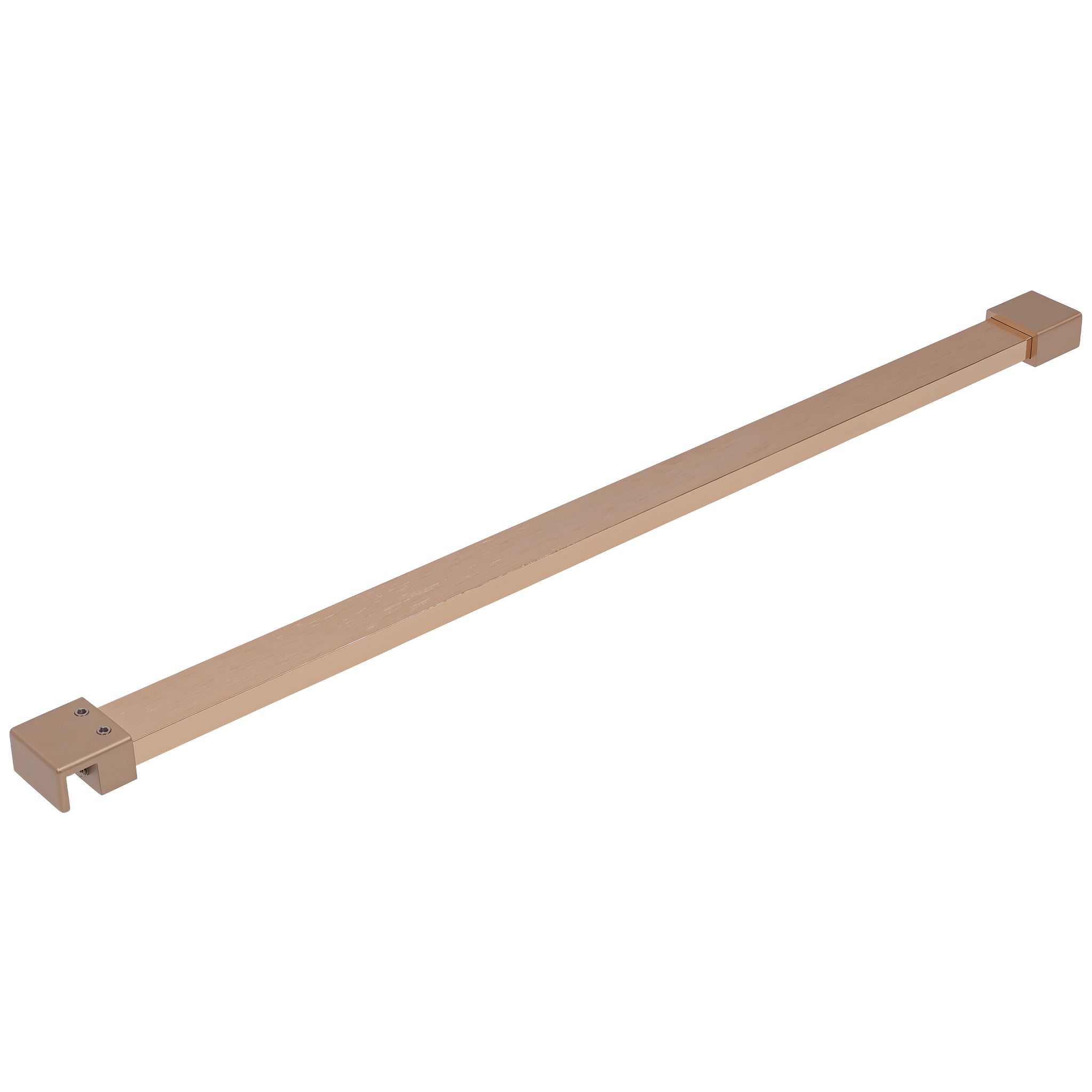 REA støttearm til bruseglas 150 cm , Børstet kobber, 3,2x3,2x150cm