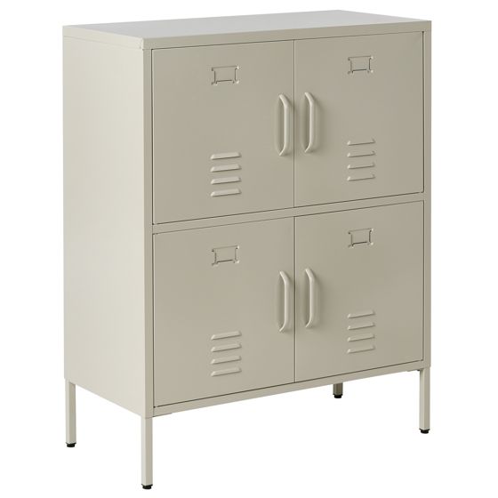 Kontorskab HOLBECK Metal Lys Beige