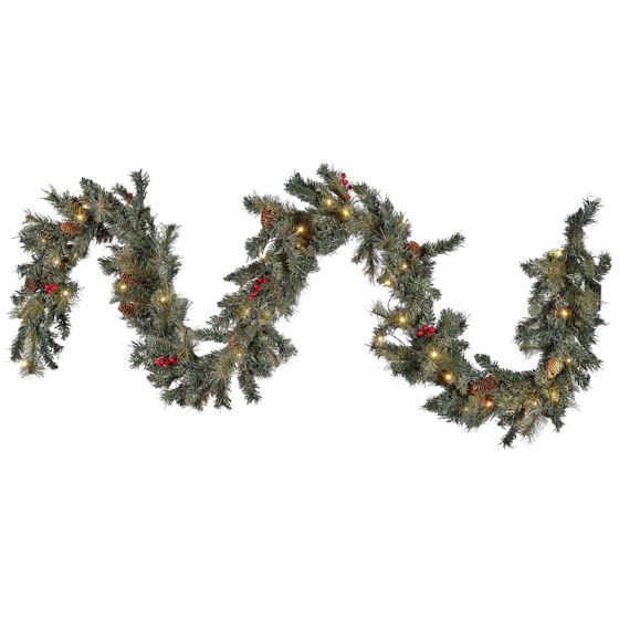 Juleguirlande LED TENALA 270 cm Grøn