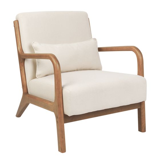 Lænestol SKOVDE Lys Beige