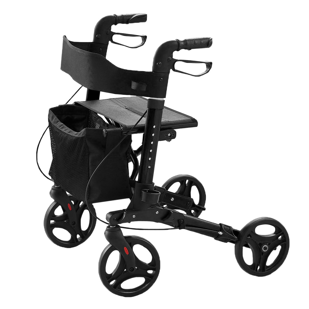Arvo Rollator, Deluxe, Sort
