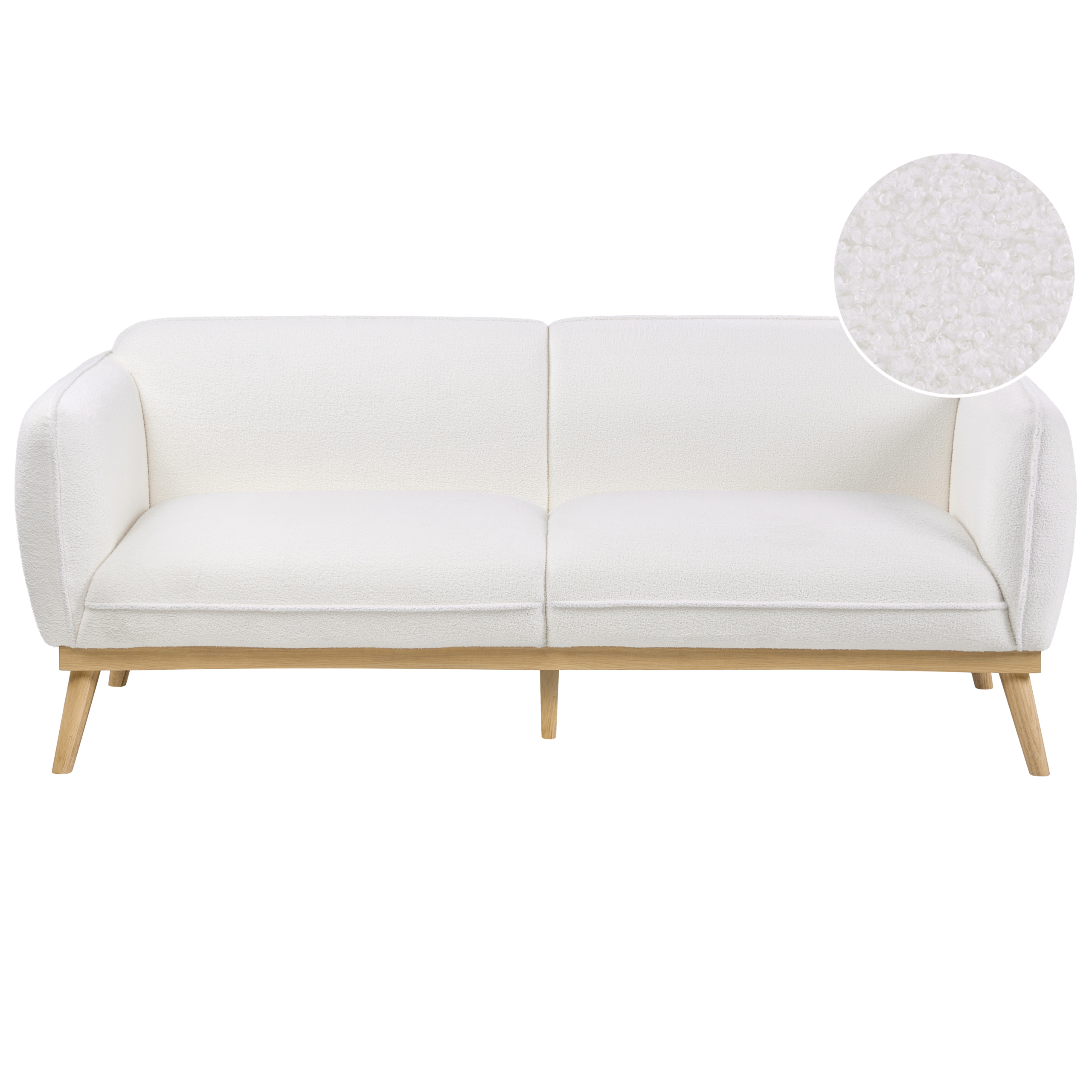Sofa 3 personers LJUNG Boucle Hvid