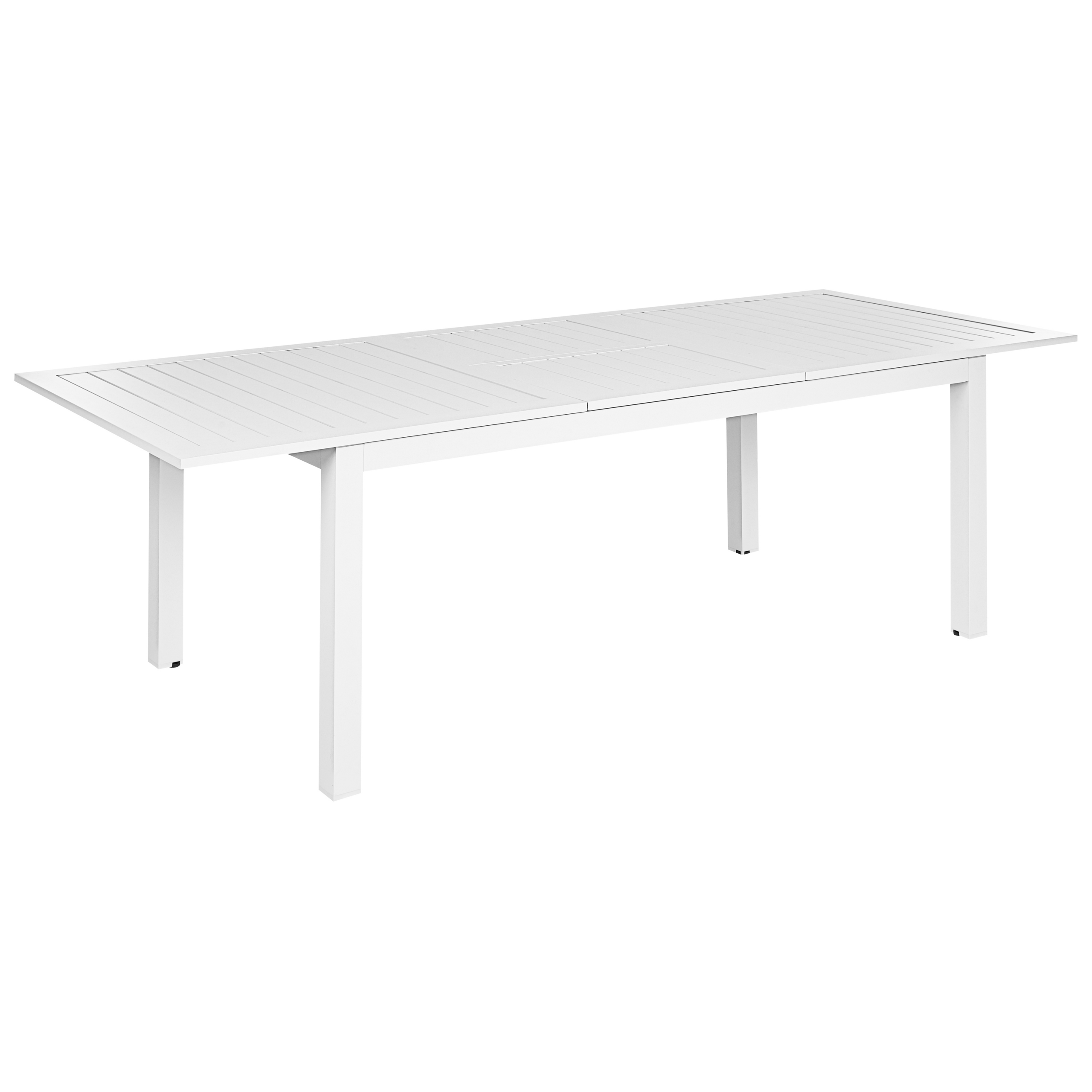 Havebord med udtræk SKALOMA 180/240 cm 90 cm Metal Hvid