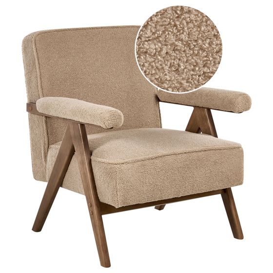 Lænestol EVJE Boucle Beige