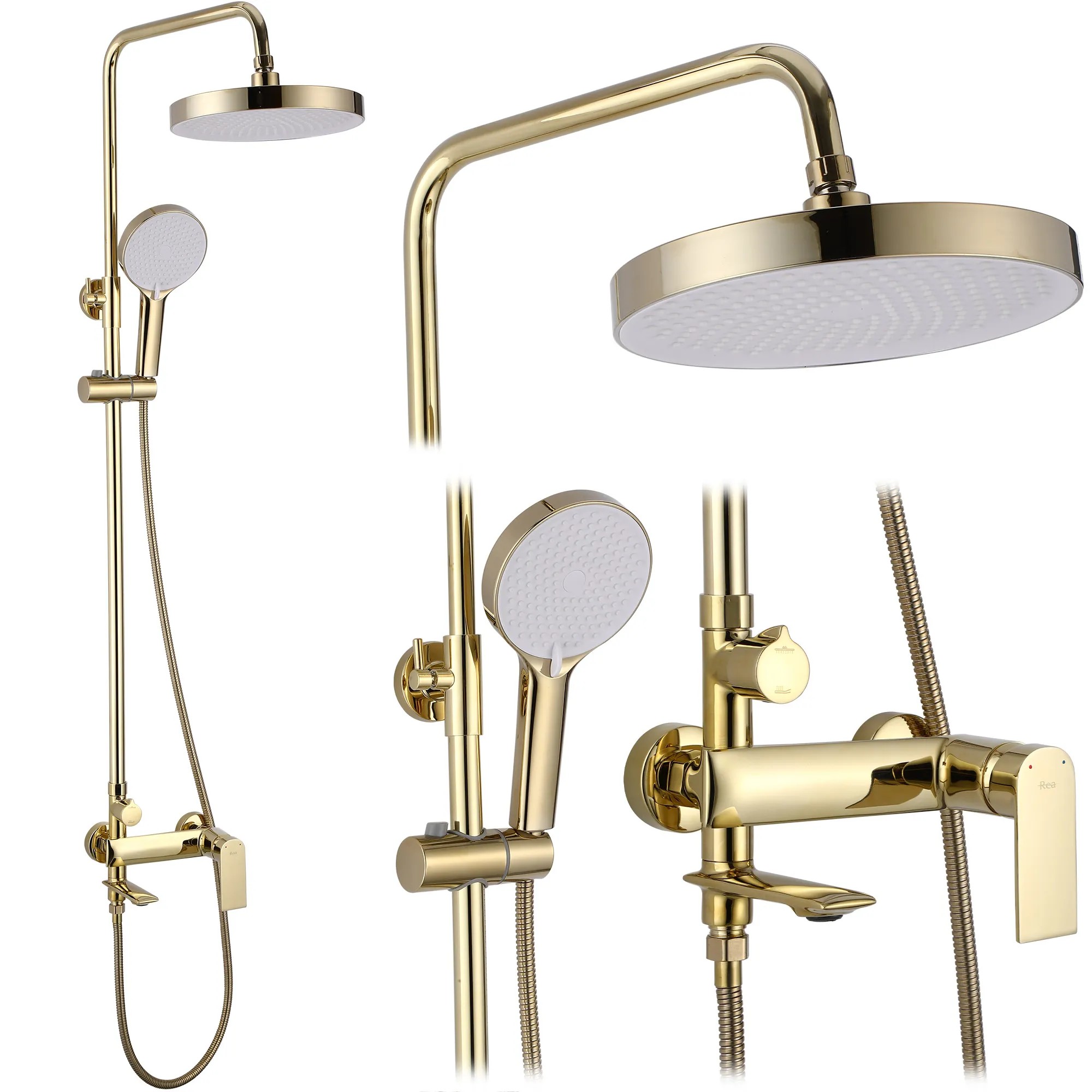REA brusesæt MY2102-78G VENETA Guld, 45x30x136cm