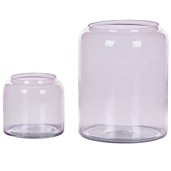 Dekovase RASAM 20/11 cm Glas Pastellrosa