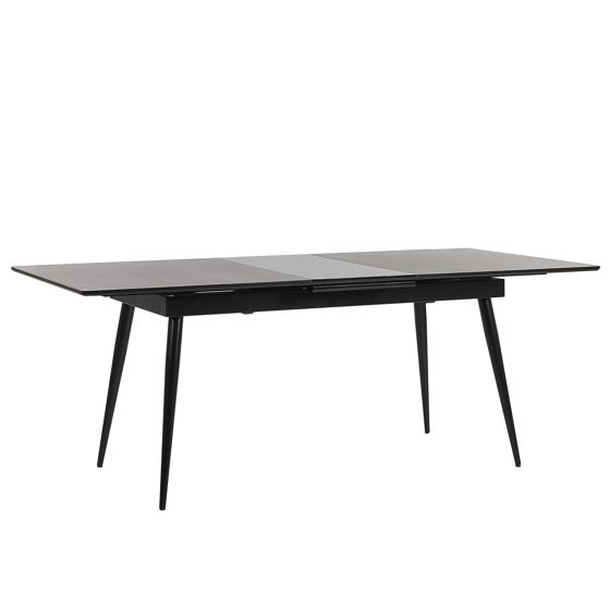 Spisebord med udtræk MALDON Sort 160/200 cm 90 cm