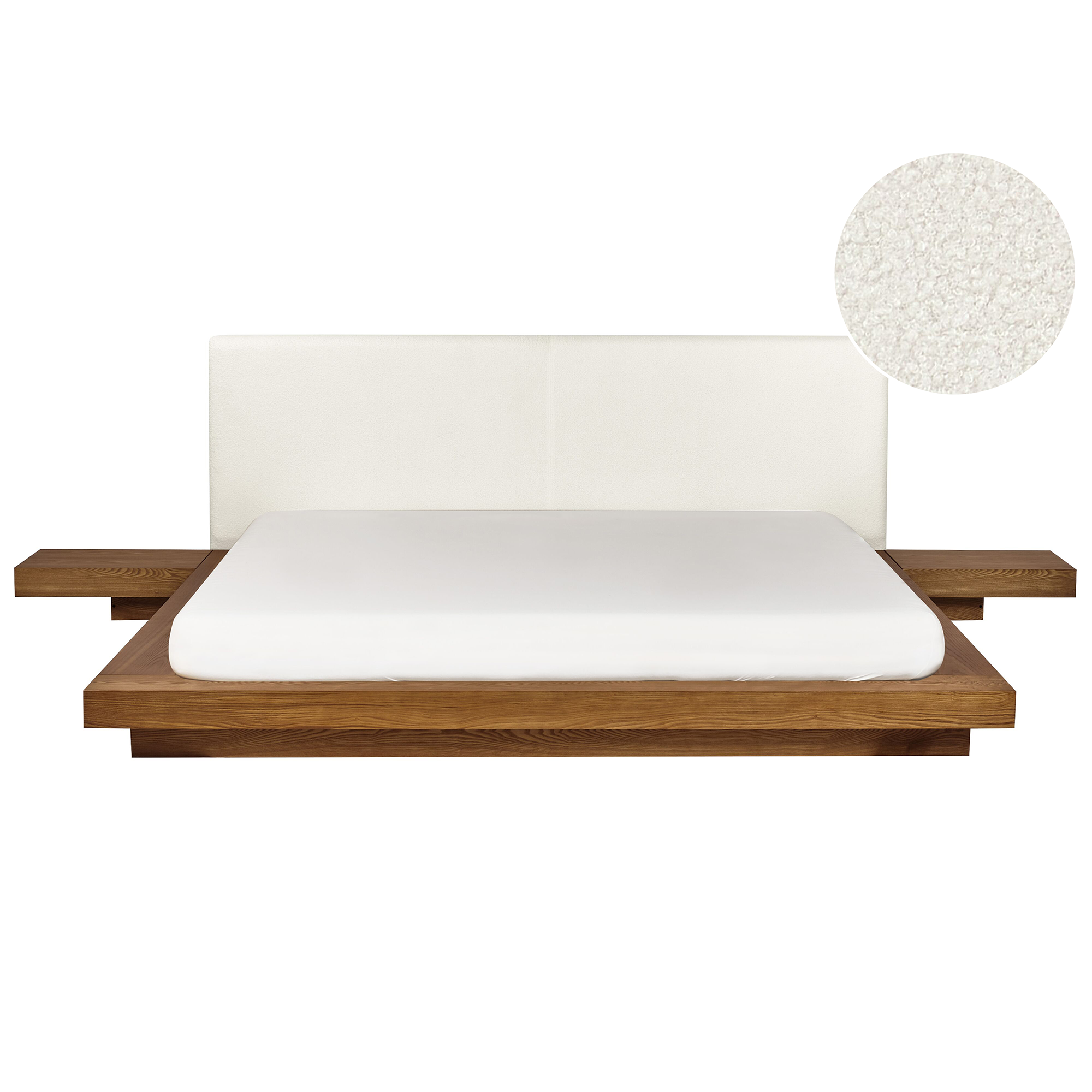 Vandseng Boucle ZEN 180 x 200 cm Naturlig ask