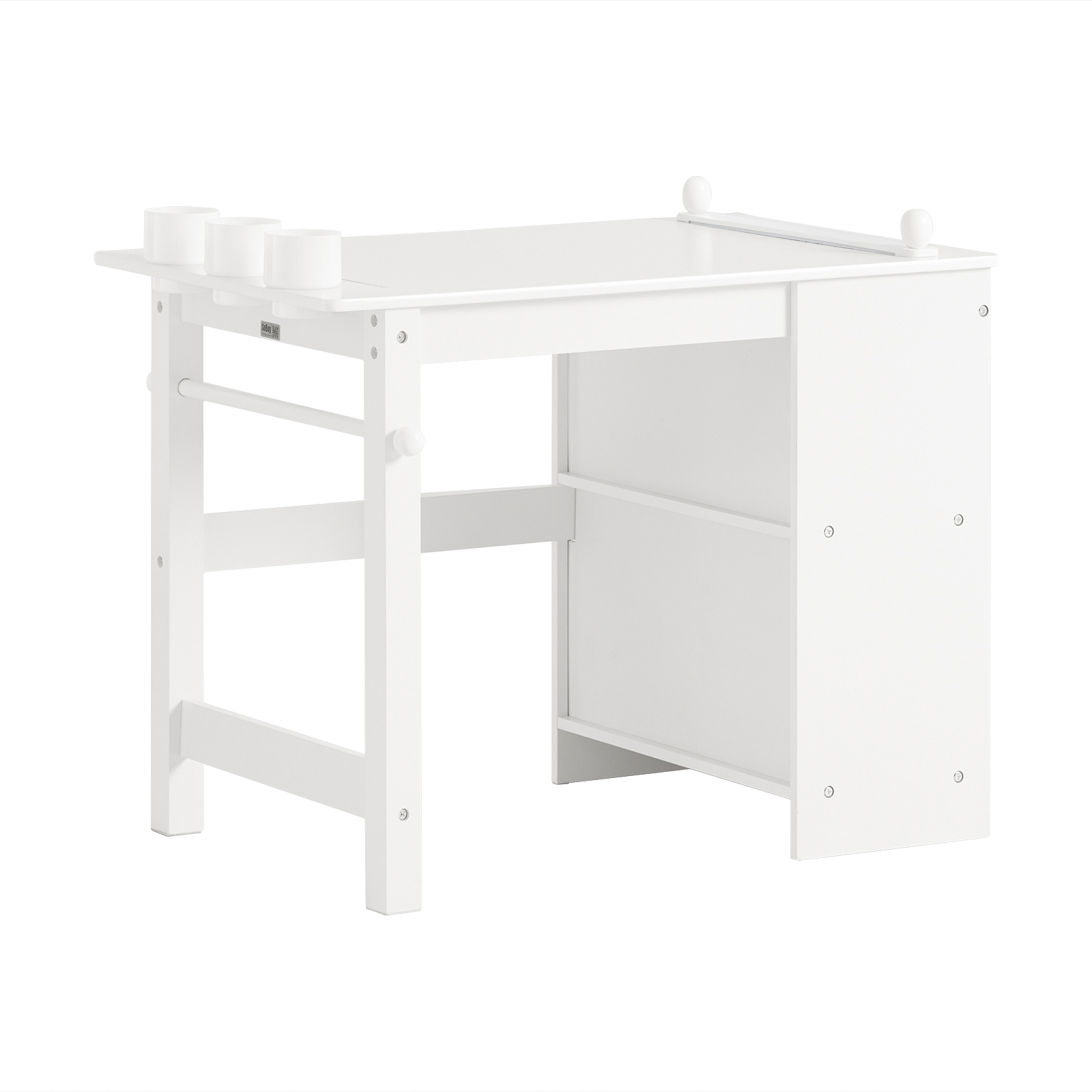 SoBuy Børnebord med stole, Børnebord og -stole, Skrivebord til børn KMB60-W