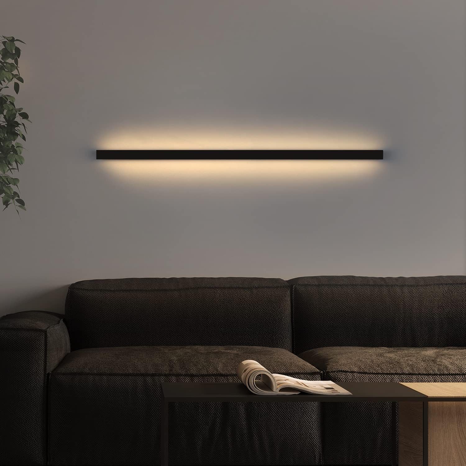 NETTLIFE LED - væglampe, til indendørs brug - moderne, 60 cm, 21W korridorlampe op og ned, varm hvid