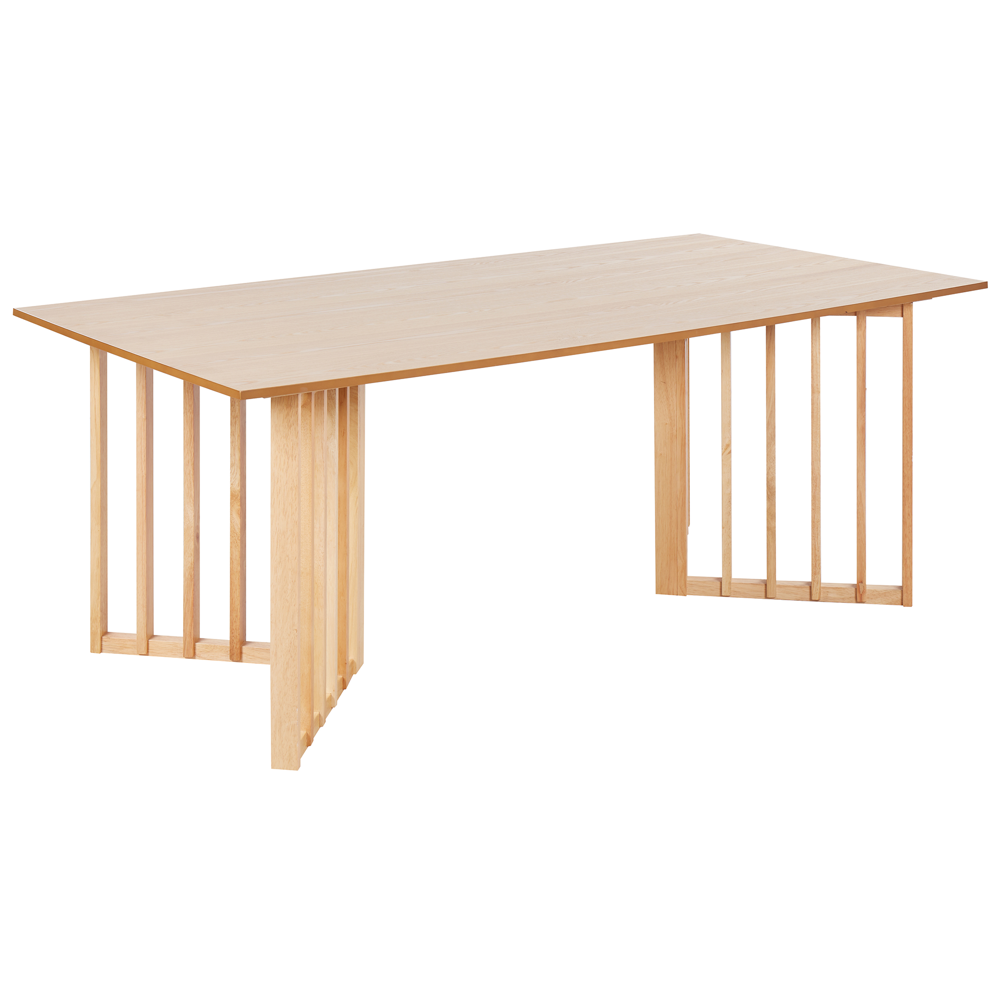 Spisebord LEANDRA Lys ask 200 cm 100 cm