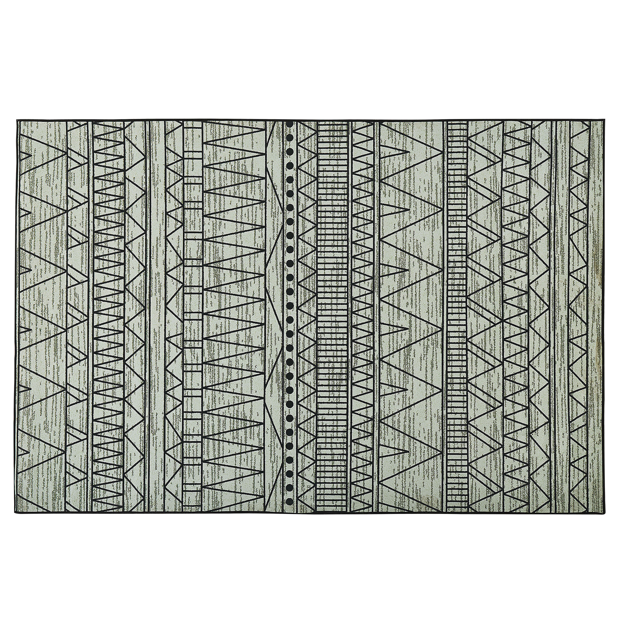 Gulvtæppe KEBAN Sort 160 x 230 cm