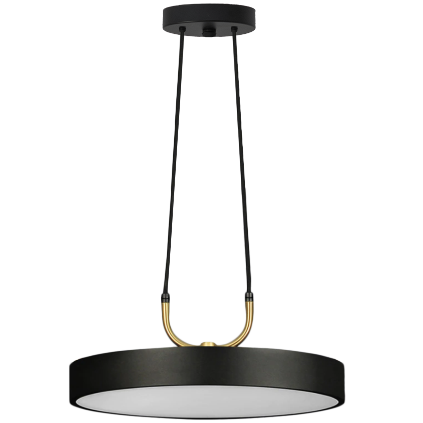 TOOLIGHT hængende loftlampe LED APP947-1CP ROUND 30cm Sort 30x30x4cm
