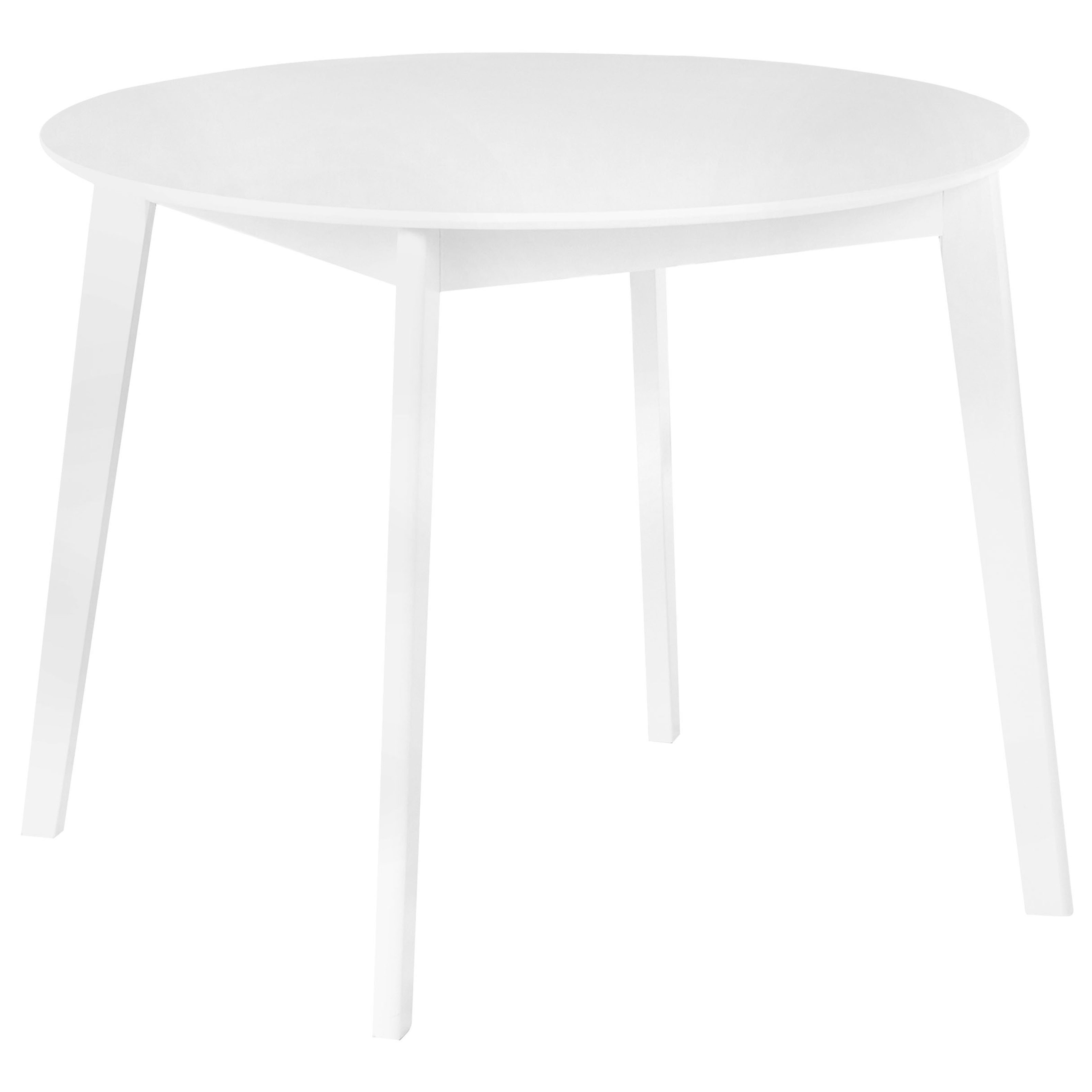 Spisebord ROXBY Hvid 100 cm 100 cm Fyretræ