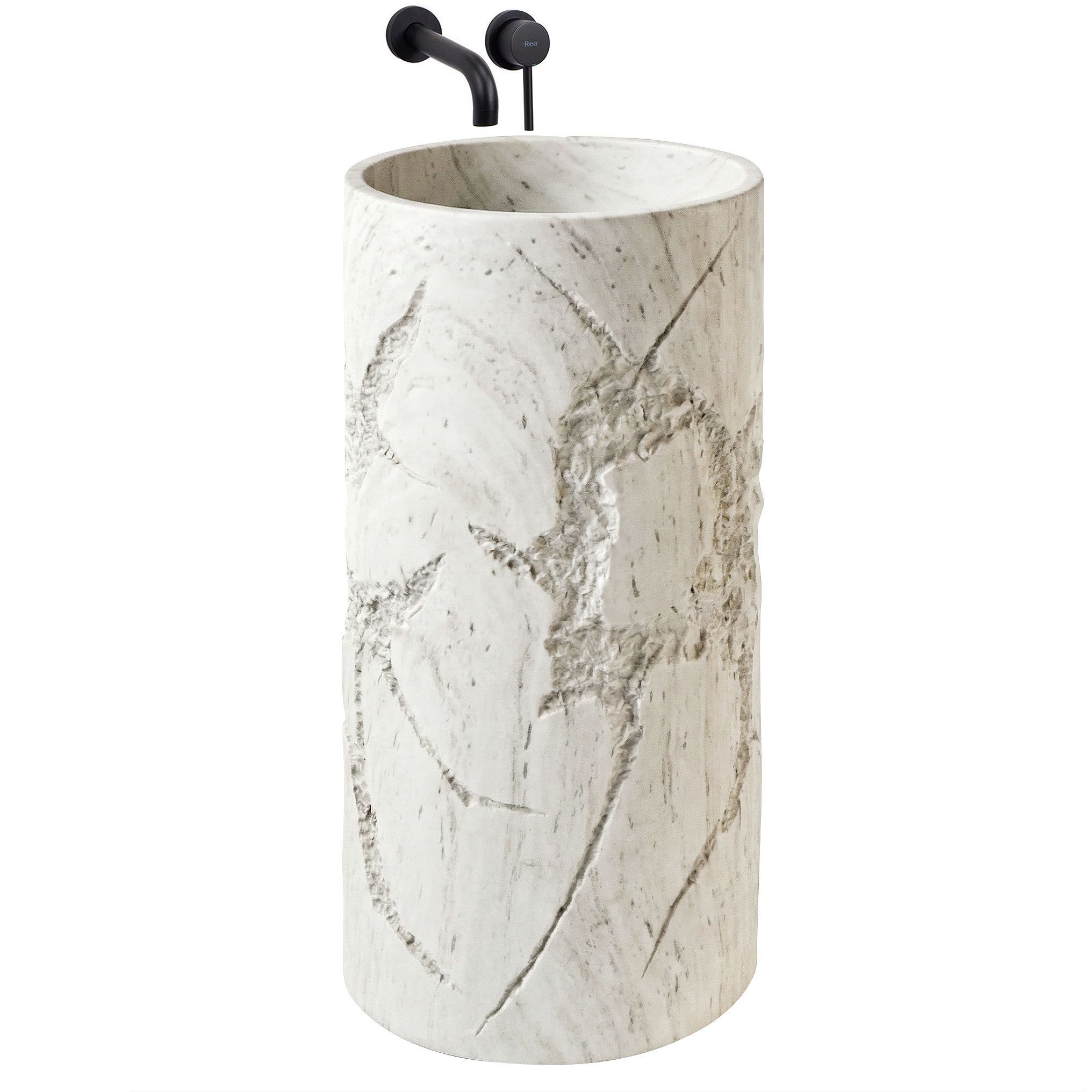 REA fritstående håndvask Revello , Beige, 46x46x85,5cm