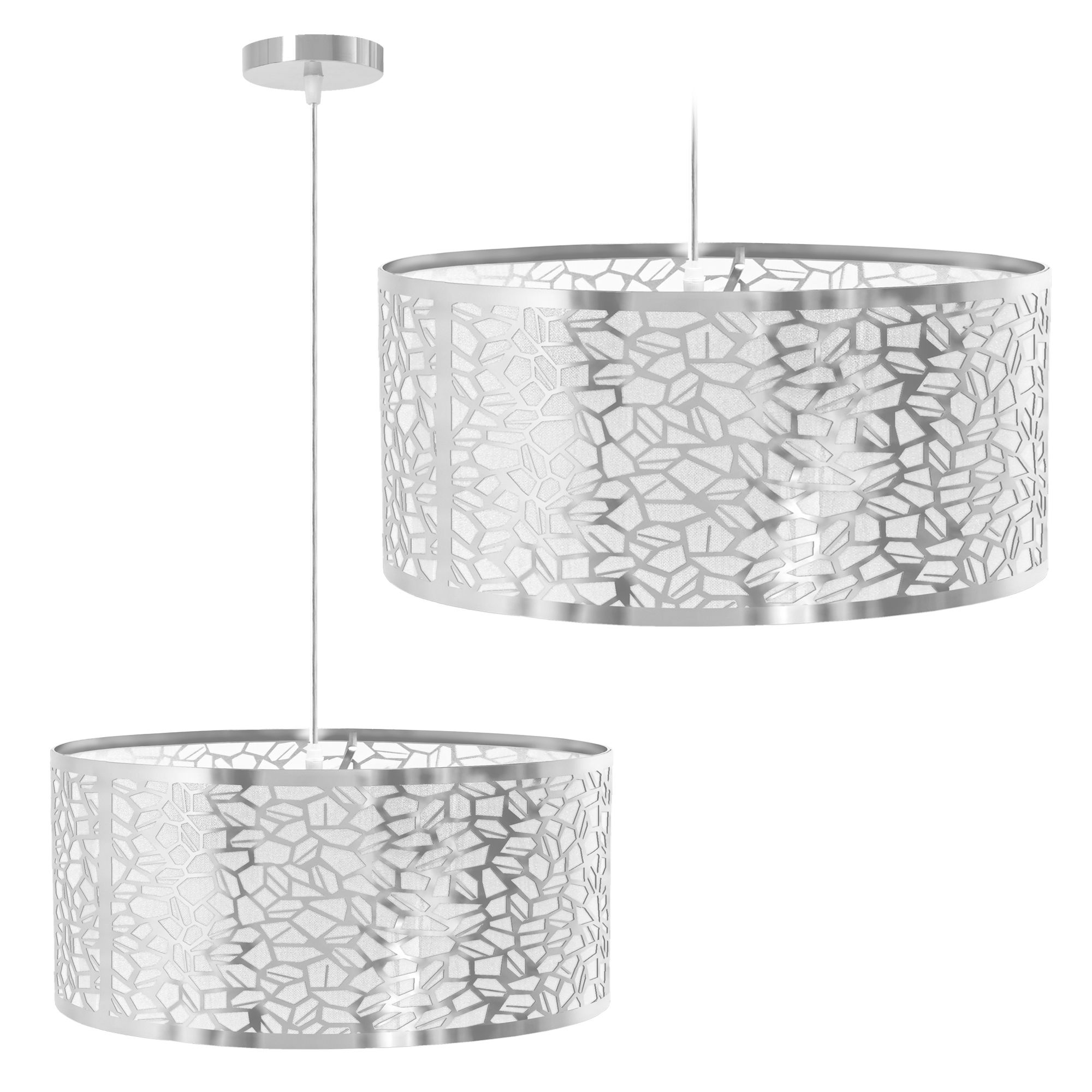 TOOLIGHT hængende loftlampe APP1016-1CP Grå 40x40x15cm