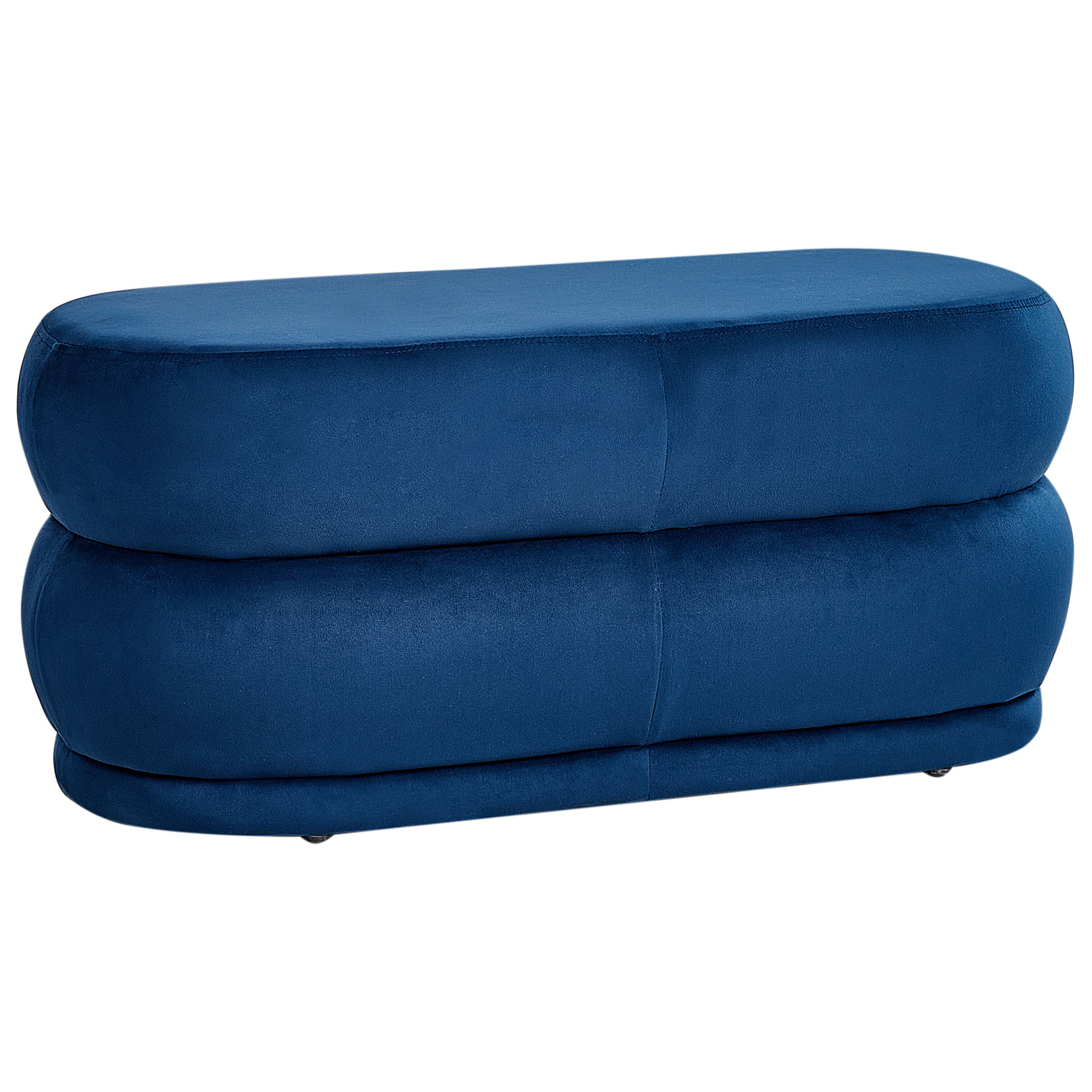 Polstret bænk ELLENDALE Velour Navy Blå