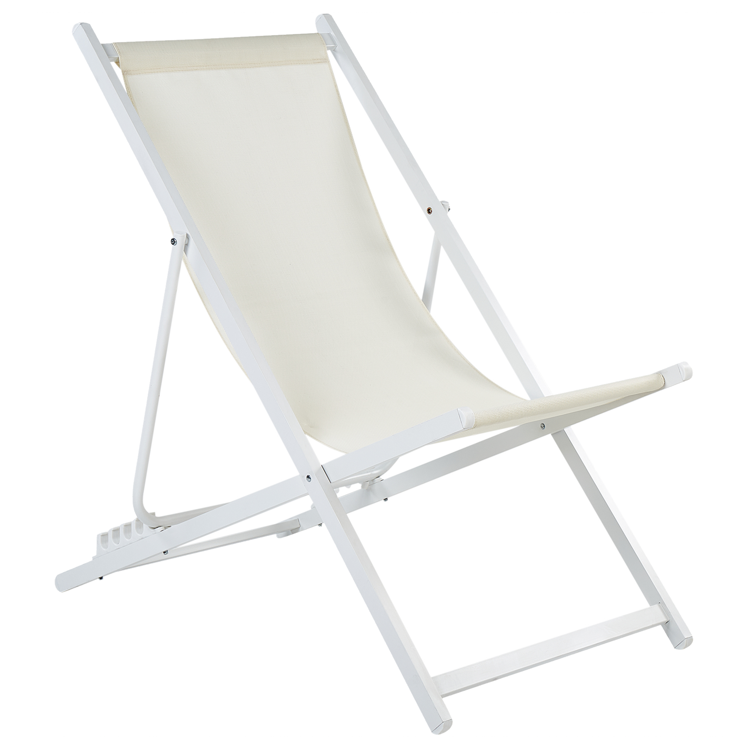 Klap dækstol LOCRI II Metal Lys Beige
