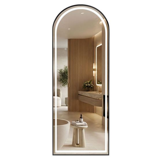 REA spejl ORBIT 50x160 LED Sort 3x50x160cm