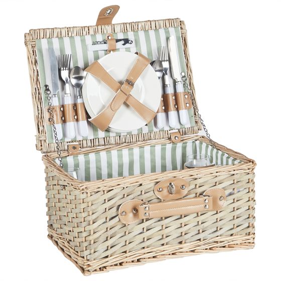 Picnic-kurv CLEMENTINE Flet Naturlig